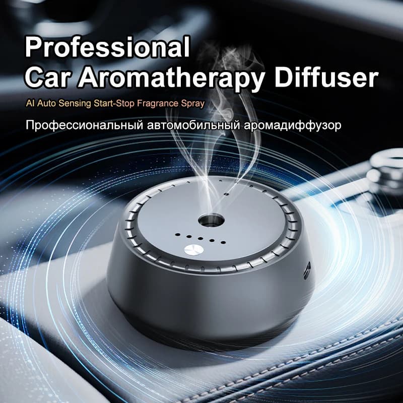 Intelligent Car Diffuser AI Automatic Detection Start Stop Deodorant for Environments Quick Elimination of Odors Long-lasting fragrance for car home Double use