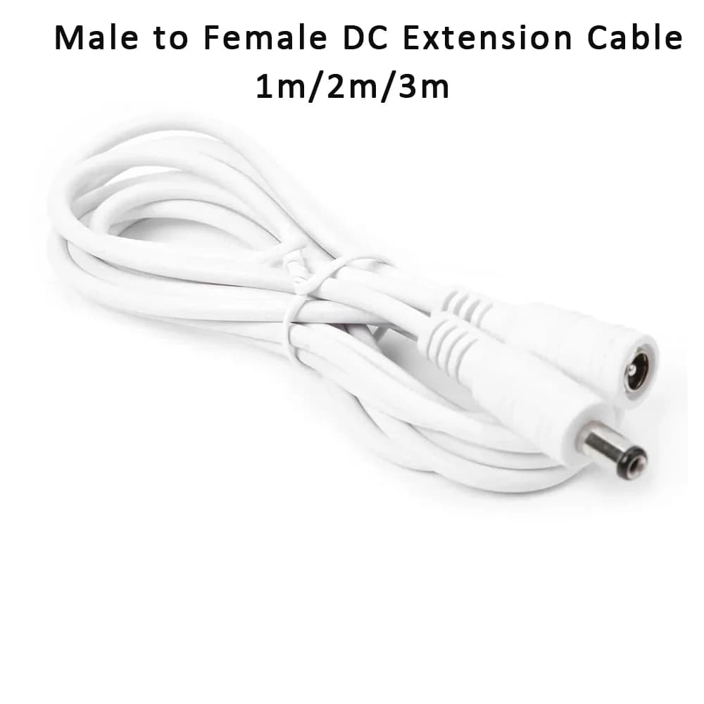 DC Extension Cable 1m 2m 3m Male-Femmina for Security Cameras Wifi/AHD/IP CCTV 5.5*2.1mm