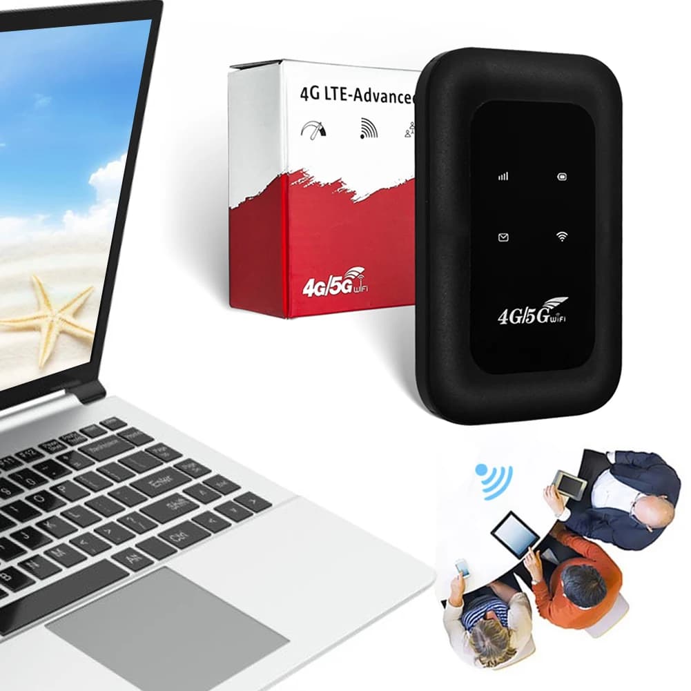 Ripetitore WiFi Portatile 4G LTE 150Mbps, Amplificatore di Segnale, Espansore di Rete, Hotspot Mobile Tascabile, Modem Wireless Mifi
