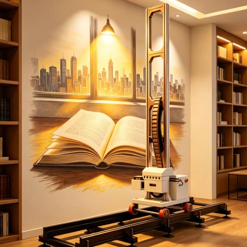 Customized 3D Wall Printer With Laser Guide And Smart Stand For Acrylic PVC Glass And Metal Surface Art