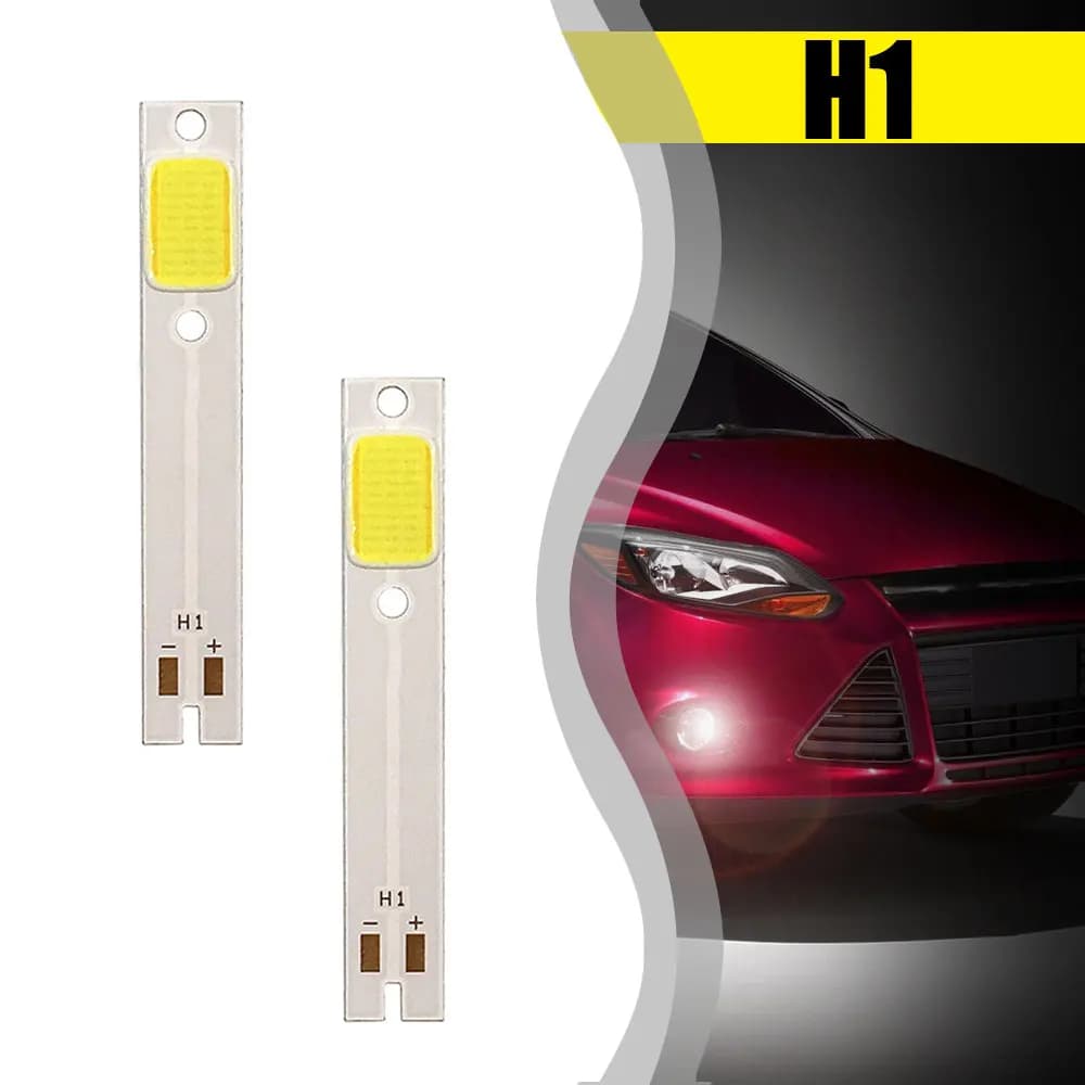 2 pz universale H1 H7 H3 lampadine per fari Auto Chip COB C6 Auto LED luce faro Auto sorgente luminosa Chip luci Auto accessori