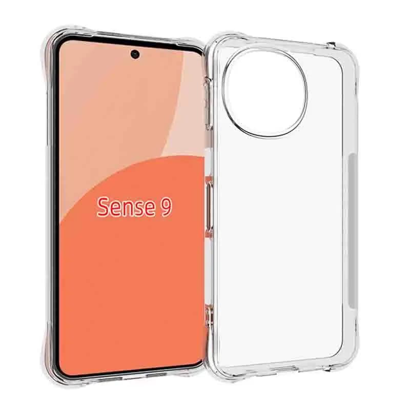 Per Sharp Aquose Sense 9 SH-M29 Custodia Cuscino d'aria Antiurto Airbag Trasparente Silicone TPU Cover posteriore Custodia opaca per Sharp Sense9 5G