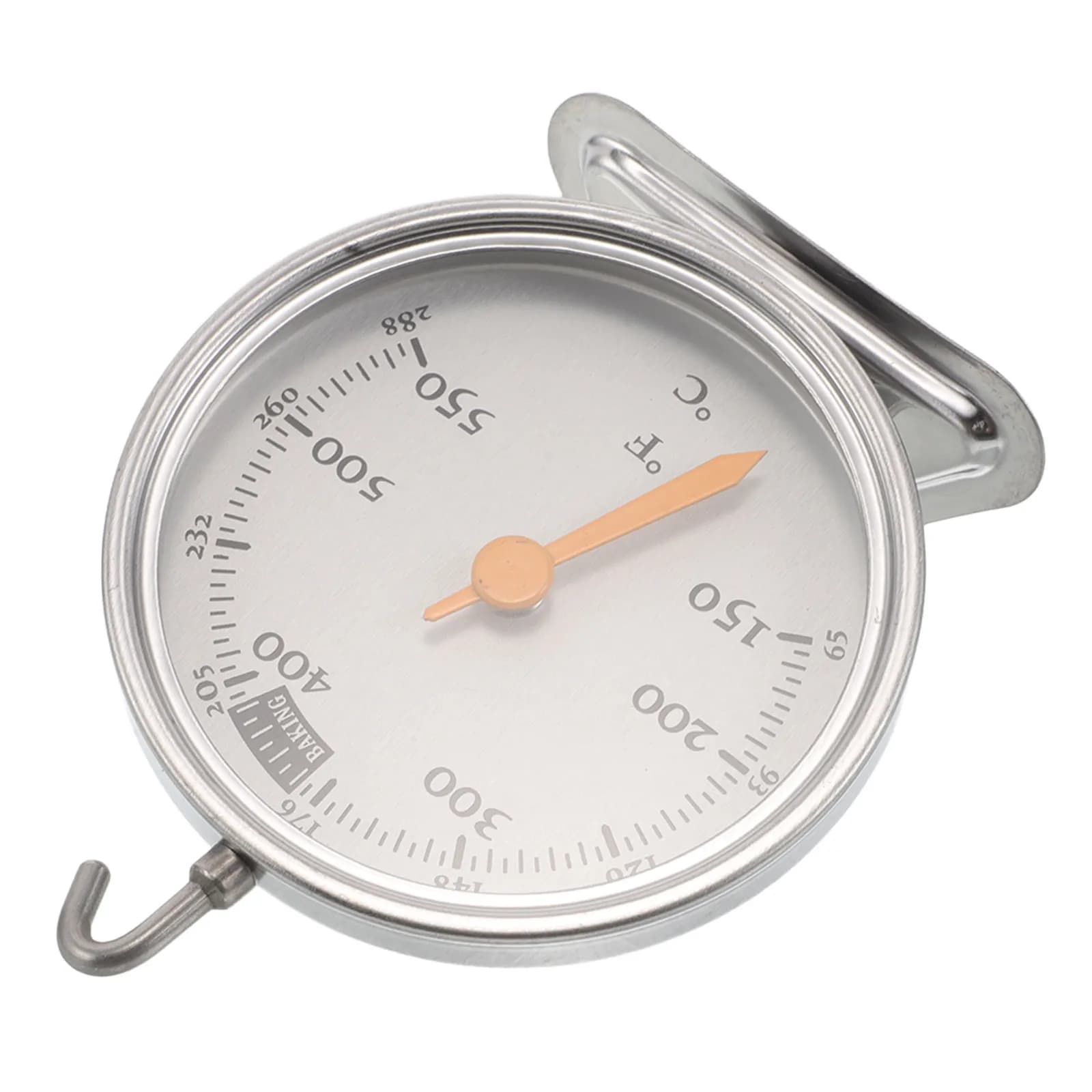 Stainless Steel Oven Thermometer with Dial 50-550F 65-288C, Precise Temperature Meter for Kitchen, Pastry Gadget, Torte Thermometer