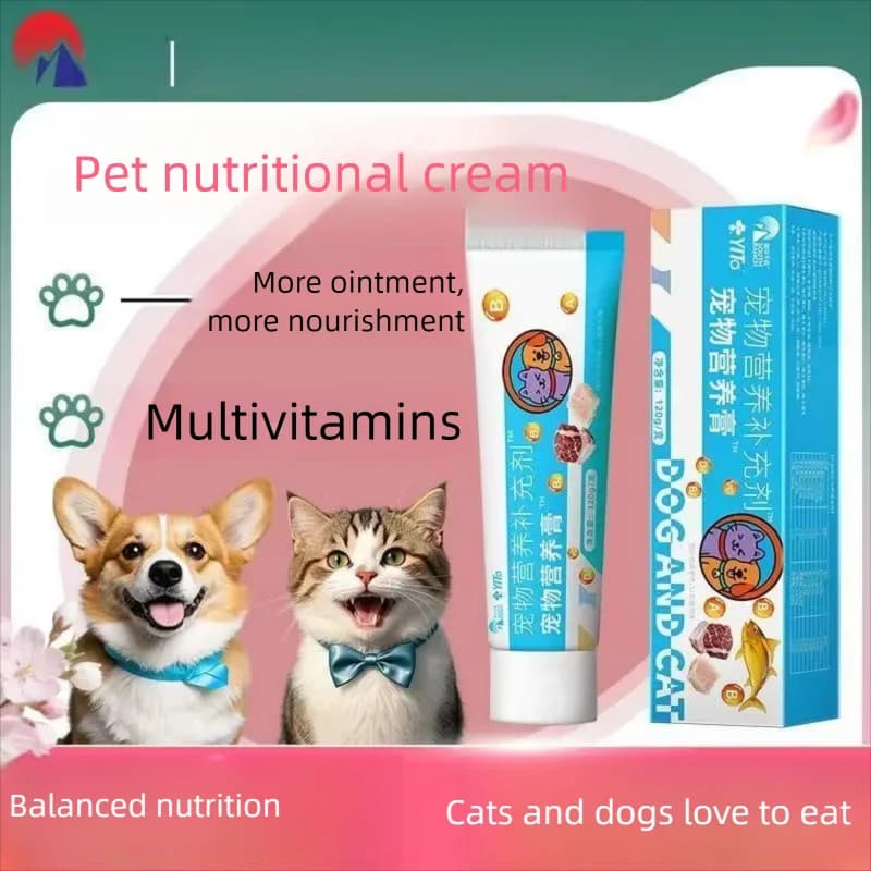 Pet Nutrition Cream 120g Vitamin for Cats, Puppies, Dogs, Kittens, and Dogs Nutritional Supplement