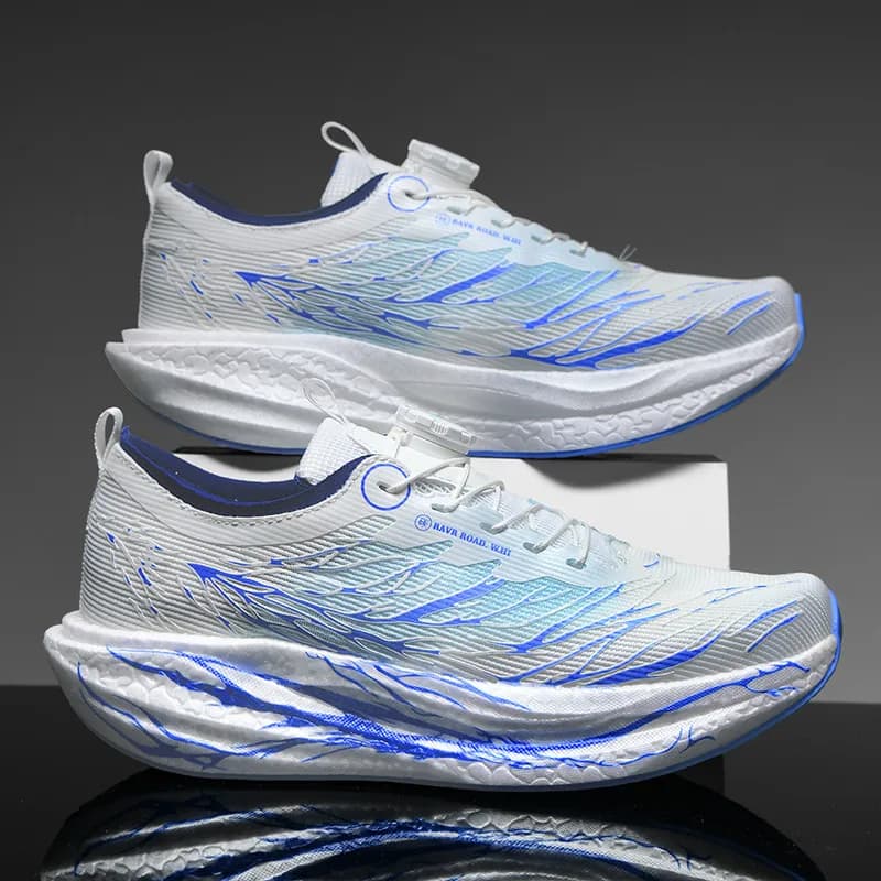 Scarpe da corsa sportive da uomo Casual Maratona Piastra in carbonio Traspirante Leggero da donna Fluorescenza Atletica Scarpe da ginnastica antiscivolo
