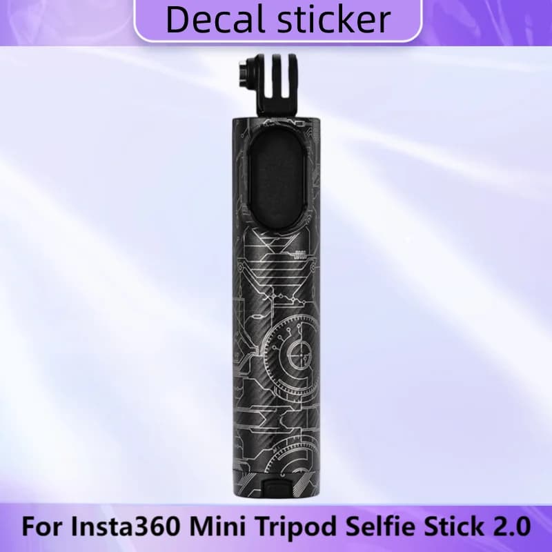 Pellicola Protettiva Adesiva in Vinile Anti-Graffio per Treppiede Selfie Stick 2.0 Insta360 Mini