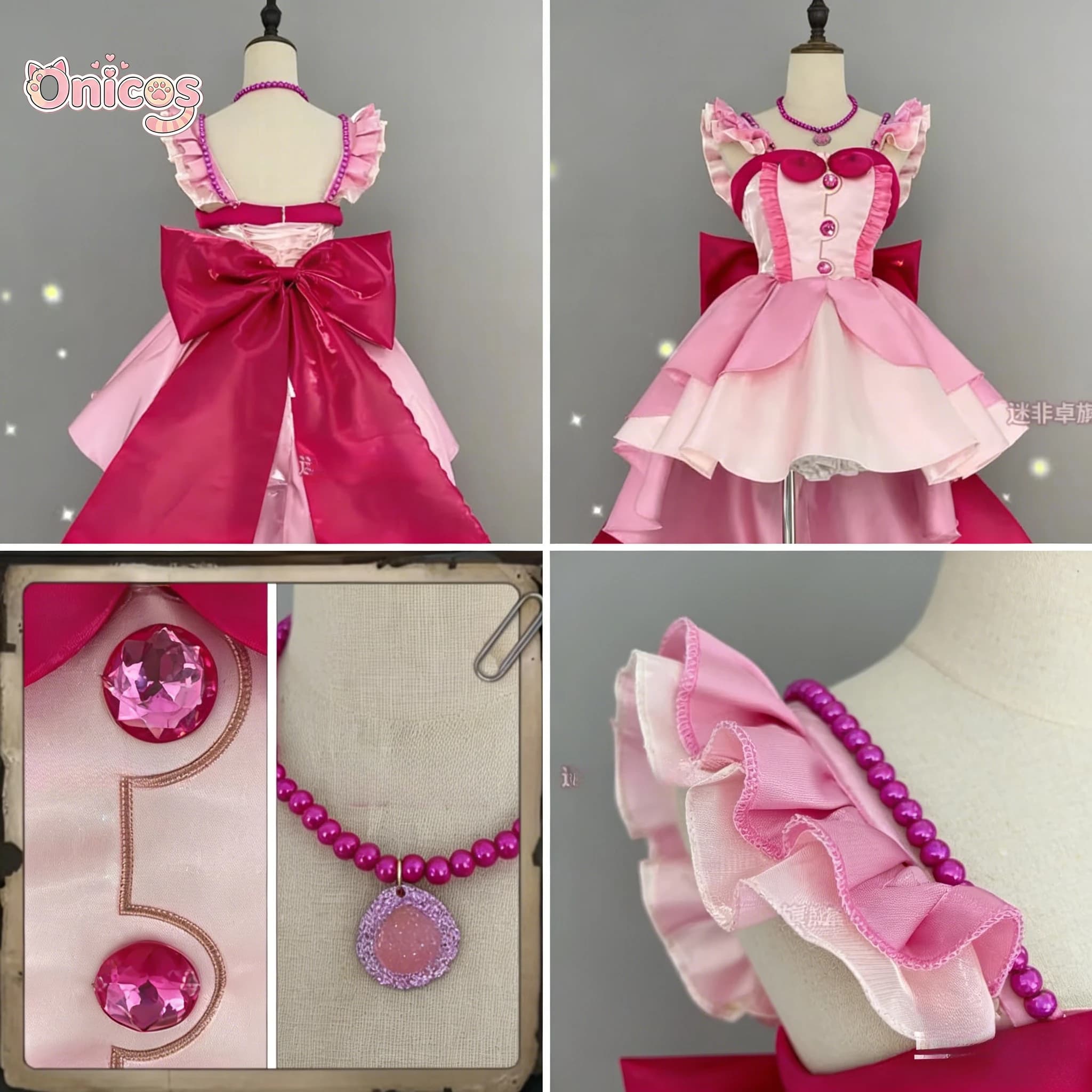 Costumi di Halloween per Cosplay di Lucia Nanami da Mermaid Melody Pichi Pichi Pitch, Abbigliamento per Feste a Tema Anime