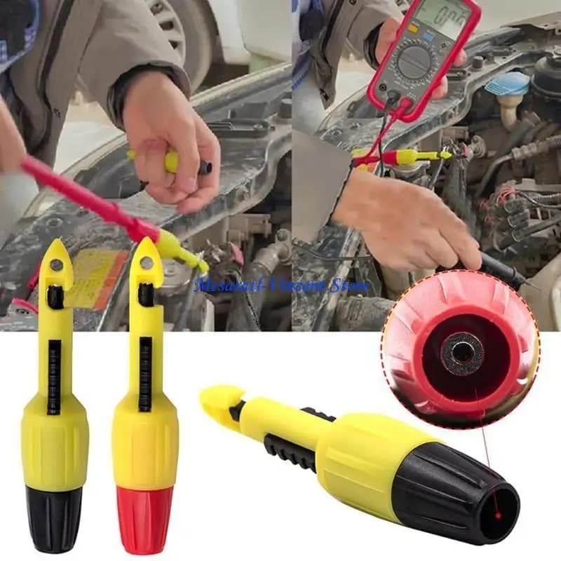 A70F Clip per piercing isolante Strumento per perforare il filo Sonda portatile per perforare il filo per multimetro Termometro