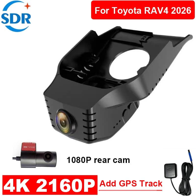 4K 2160P Plug and play Easy Installation DVR Video Recorder for Car Dash Cam Camera for Toyota RAV4 2026 Control via APP for mobile phone