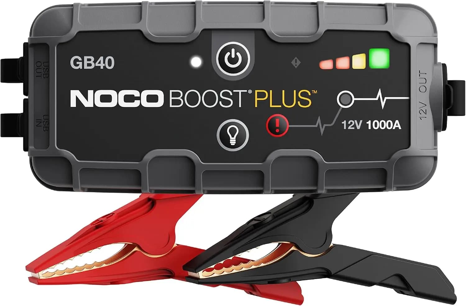 Avviatore di emergenza UltraSafe da 1000 A - Pacco booster batteria al litio da 12 V, Power Bank portatile per motori a gas da 6,0 litri e diesel da 3,0 litri