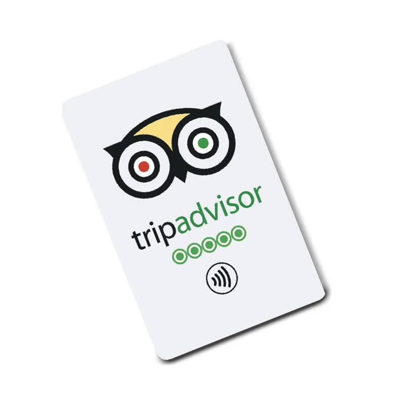 Recensione su TripAdvisor NFC Card Fackbook/Instagrams/Trustpilot/ NFC Review Card