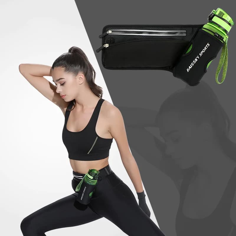 HAISSKY Tea/Coffee Maker Large Capacity Running Sport Waist Cerniera Outdoor Sports Phone Cards Earphone Belts Waist Bag