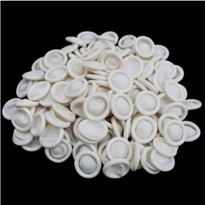1/30/50/100 pezzi monouso in lattice di gomma naturale per dita guanti in lattice antistatici antiscivolo kit polsino per dita kit di riparazione per orologi