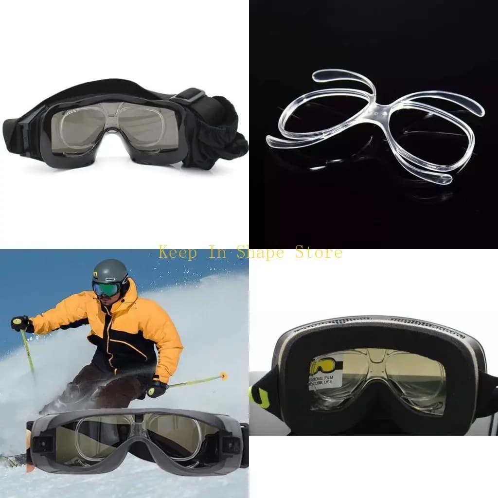 U1JC Sport Occhiali da sci Adattatore Inserto per occhiali miopia Lenti per montatura Occhiali da ciclismo