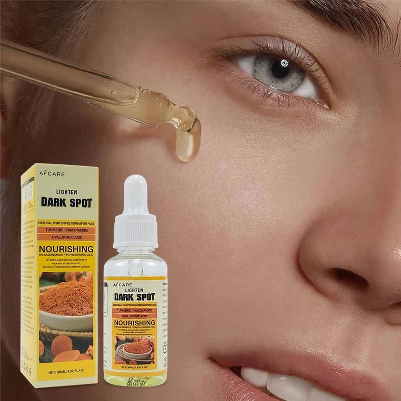 Turmeric & Vitamin C Anti-Aging facial serum PURE ORGANIC Reduce Wrinkles Improve Blemishes Acne Skin firming Intensive Skin