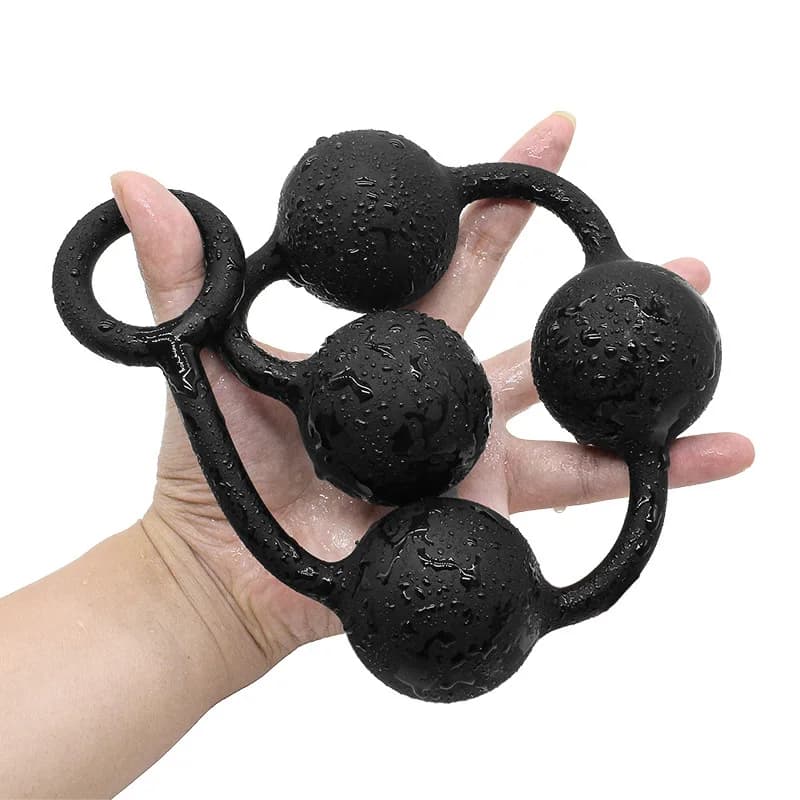 Grandi perline anali in silicone Palline Butt Plug Ano Masturbatore Dilatodor Espansore Massaggiatore della prostata Adulti Giocattoli erotici del sesso per le donne