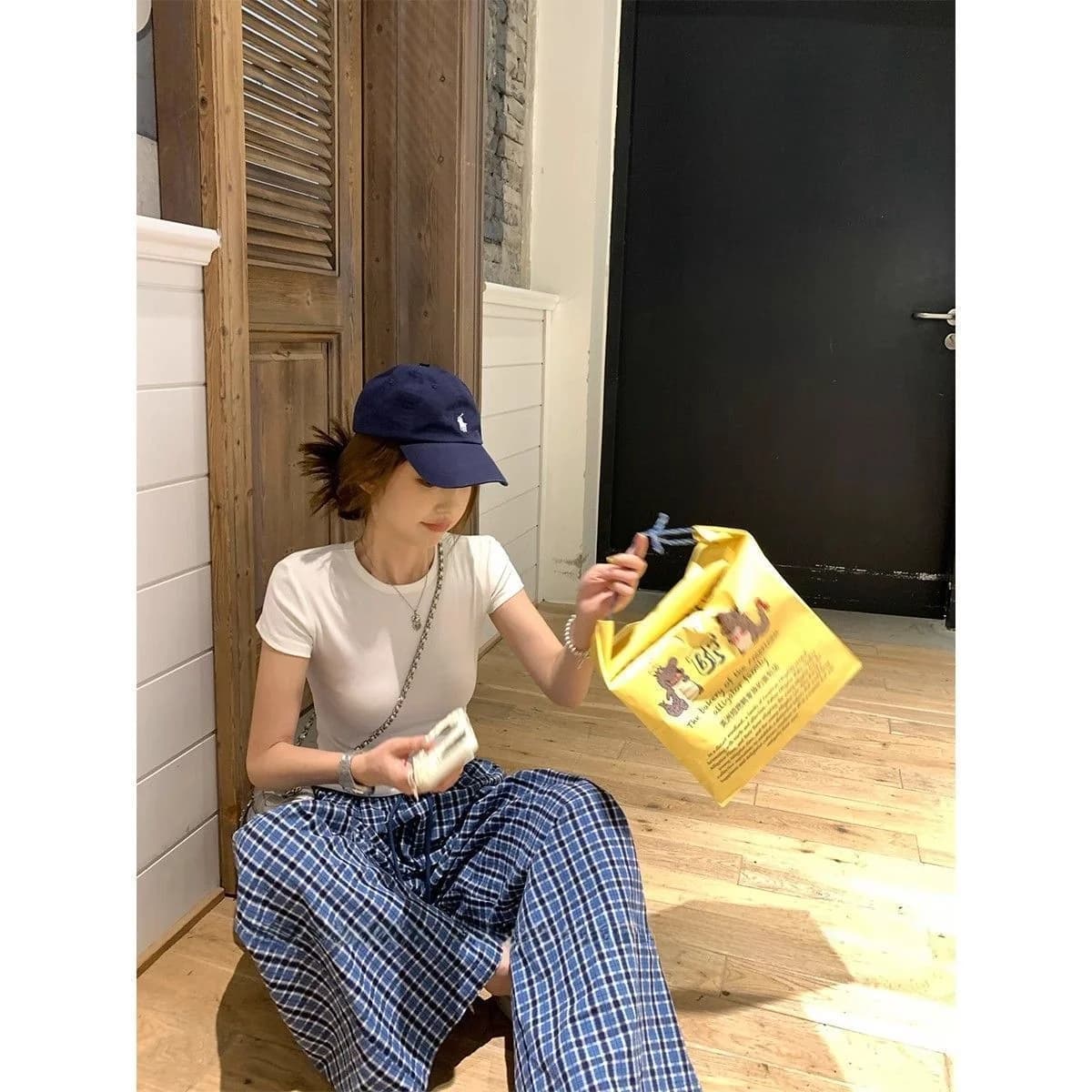 Slim Fit Short Sleeve round Neck T-Shirt Women's Summer New Sweet And Spicy Girl Versatile Top Trendy Brand Commute Style Mod...