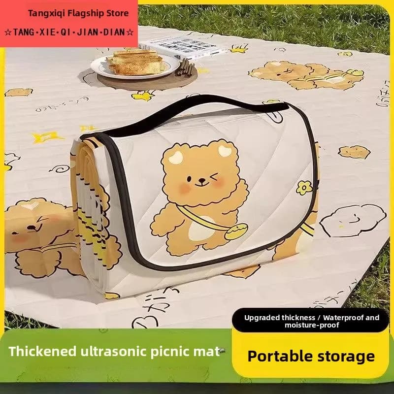 Thickened Portable Picnic Mat Waterproof Outdoor Camping Tent Ground Mat Beach Lawn Anti-Moisture Mat for Hiking And Picnic