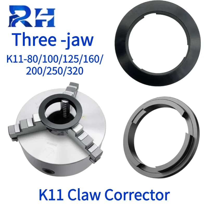 K11-80/100/125/160 Three Claw Four Claw Chuck Corrector Manual Self Centering Drilling Claw Calibration Tool CNC K11 Lathe Chuck