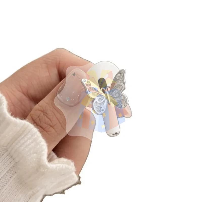 Butterfly Zircon Earbud Clip Detachable Anti-Lost Earphone Decor Jewelry Comfortable for Long Time Wear Girls Students