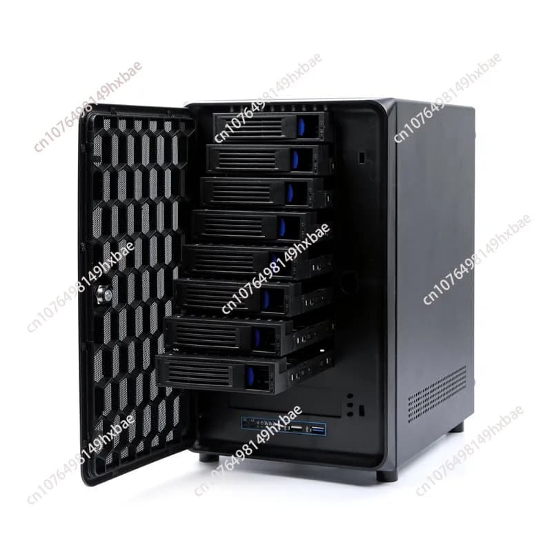 8- , 8-Bay NAS Hot Swappable ITX Tower Home Storage Chassis