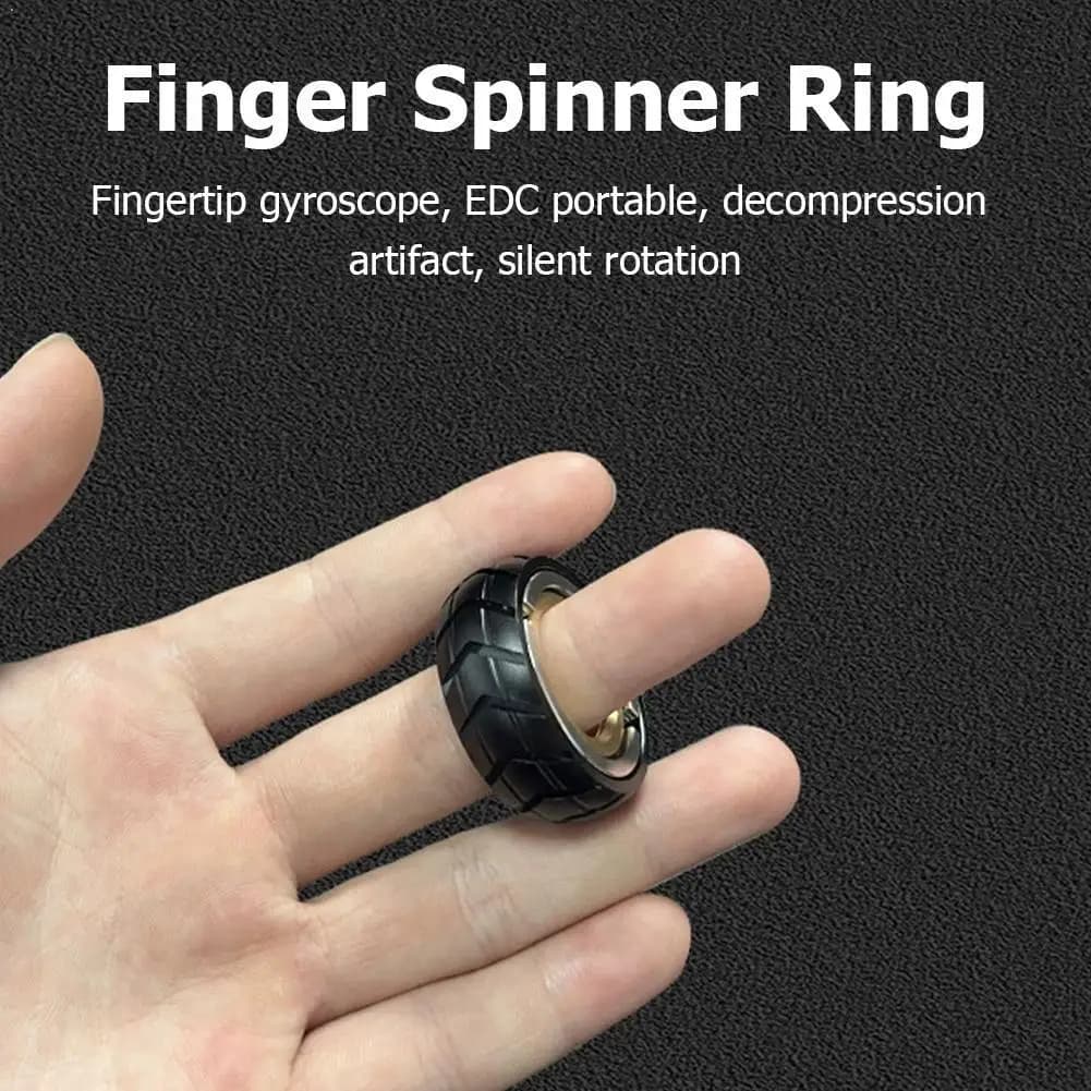 Finger Spinner Toy Stress Relief Toy Edc Mechanical Finger Fingertip Gyro Anti Stress Toy Gifts For Adults