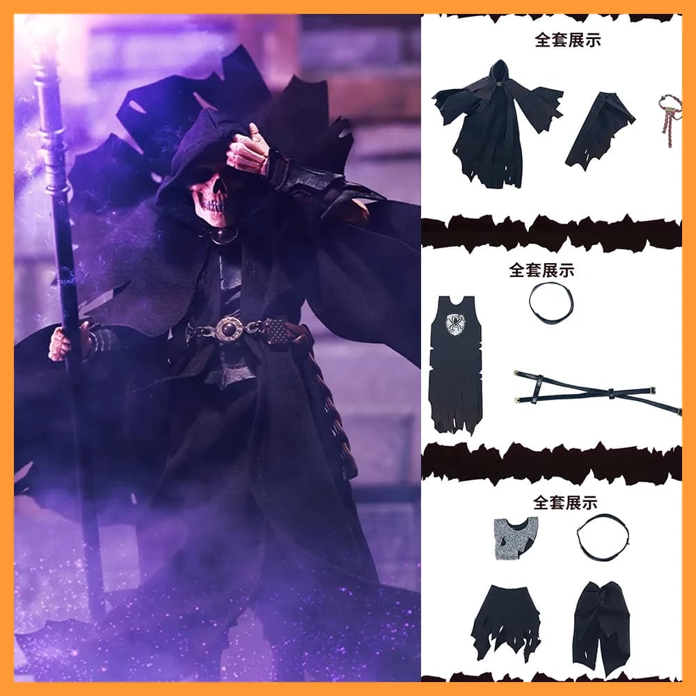 【Solo mantello】1/12 Four Knight Mithical Legions Serie scheletro Mantello Scialle Set Accessori per giocattoli modello Action Figure da 6,5 pollici