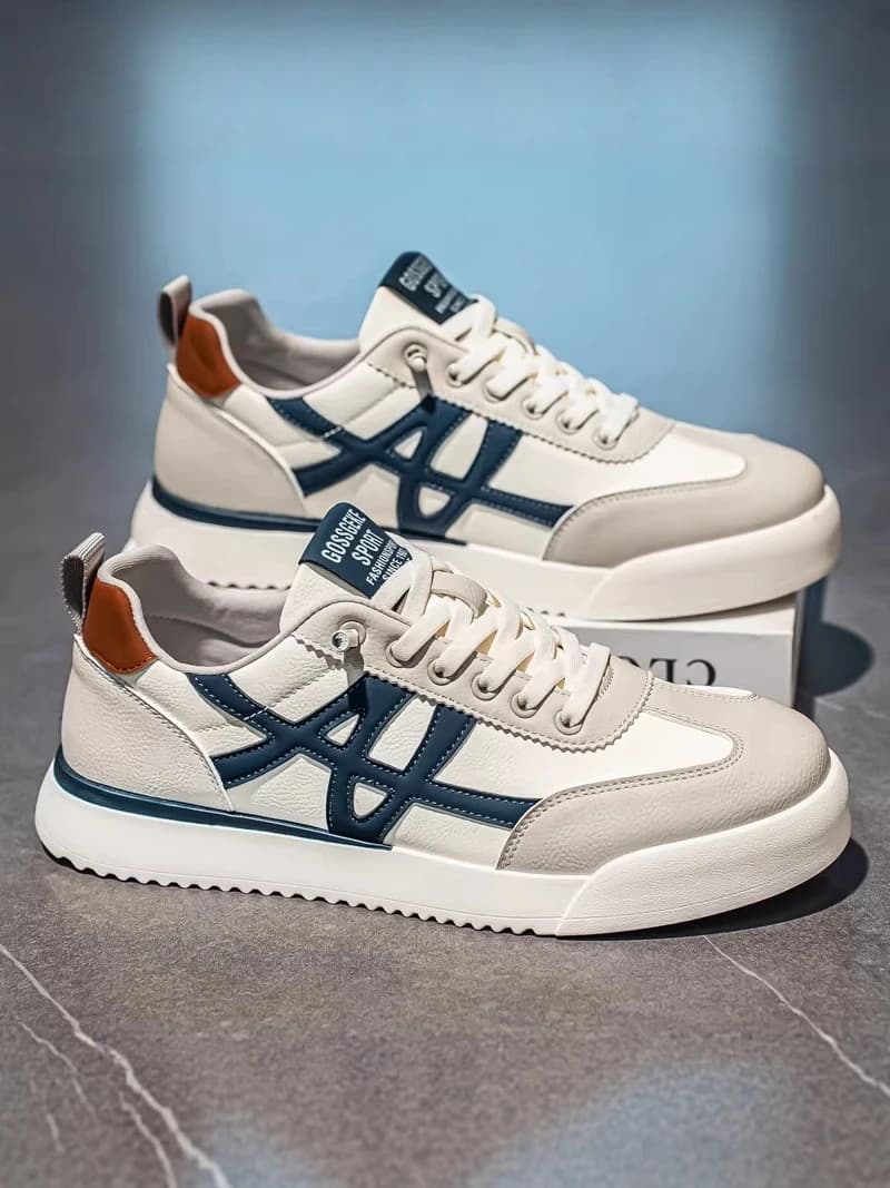 Men's Summer Sporty Casual Shoes Lightweight Soft Bottom Thick Heel Dequan Fashion Sneakers Breathable Comfortable Low Top