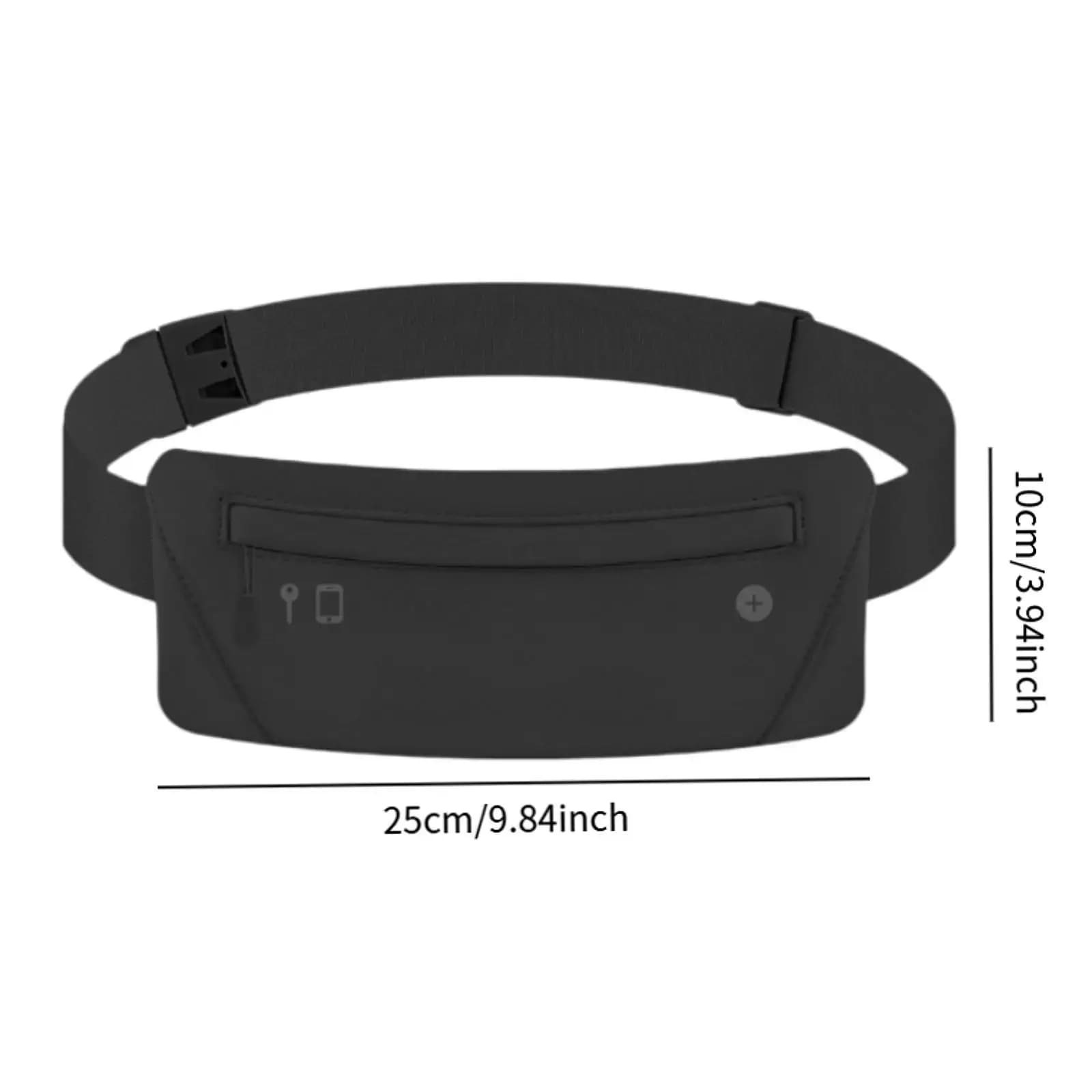 Running Belt Fanny Pack Sports Waist Bag Adjustable Belt Polyester Waistband Bag