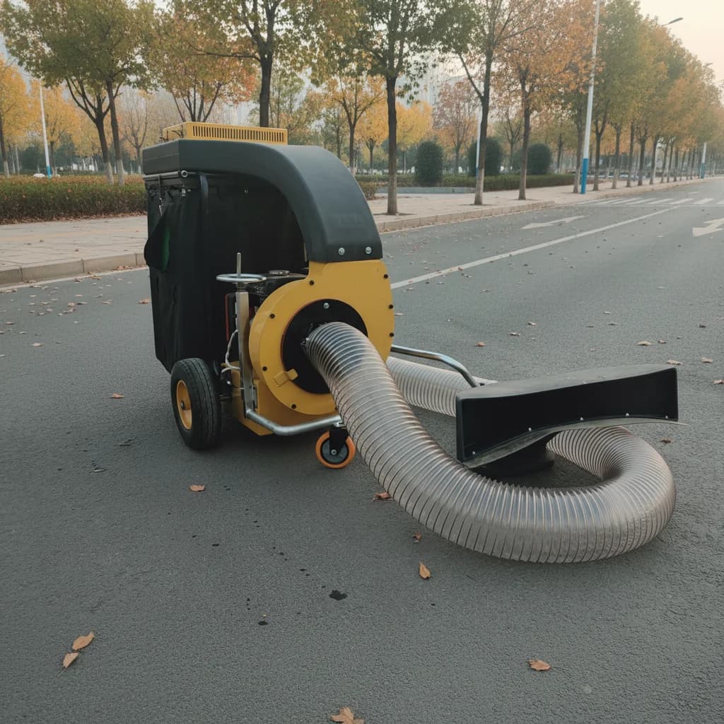 Aspirapolvere per foglie semovente o a mano con aspirapolvere per foglie