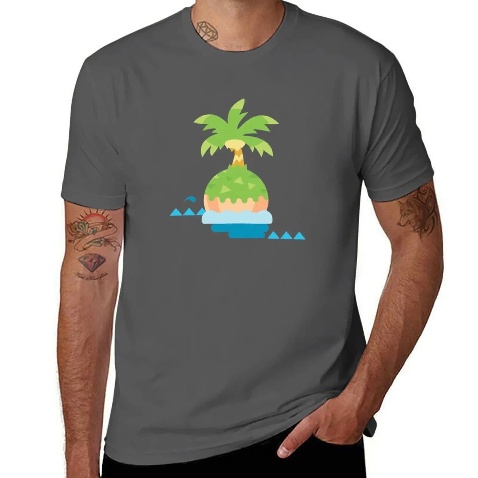 T-shirt Loading Screen Island NH AC, T-shirt semplice e festiva