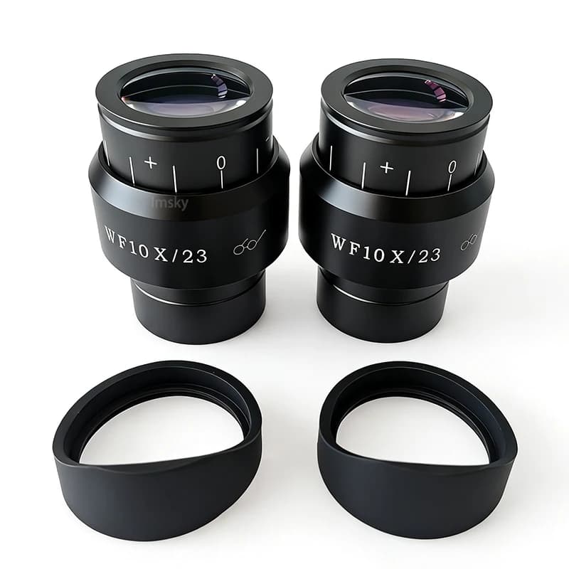 1PCS 2PCS Stereo Microscope WF10X/23mm WF10X Wide Angle Eyepiece Diopter Adjustable with Eyeguards 30mm Diameter