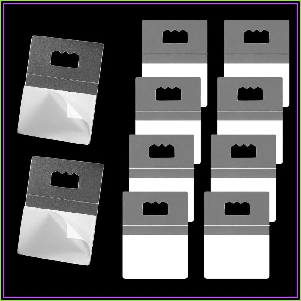 10 Pcs Adhesive Sawtooth Picture Hanging Hooks for Frames, No Hole Needed