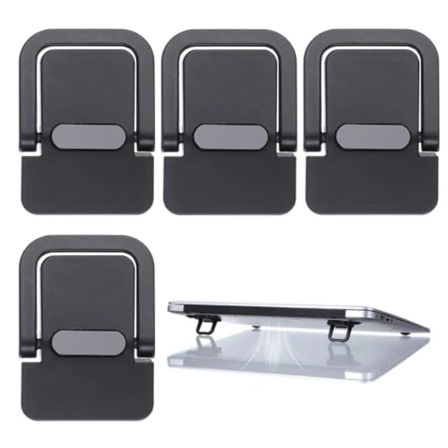 4PCS Portable Keyboard Riser Self Adhesive Laptop Stand Mini Invisible Computer Feet for Desk Computer Keyboard Stand Laptop Ho