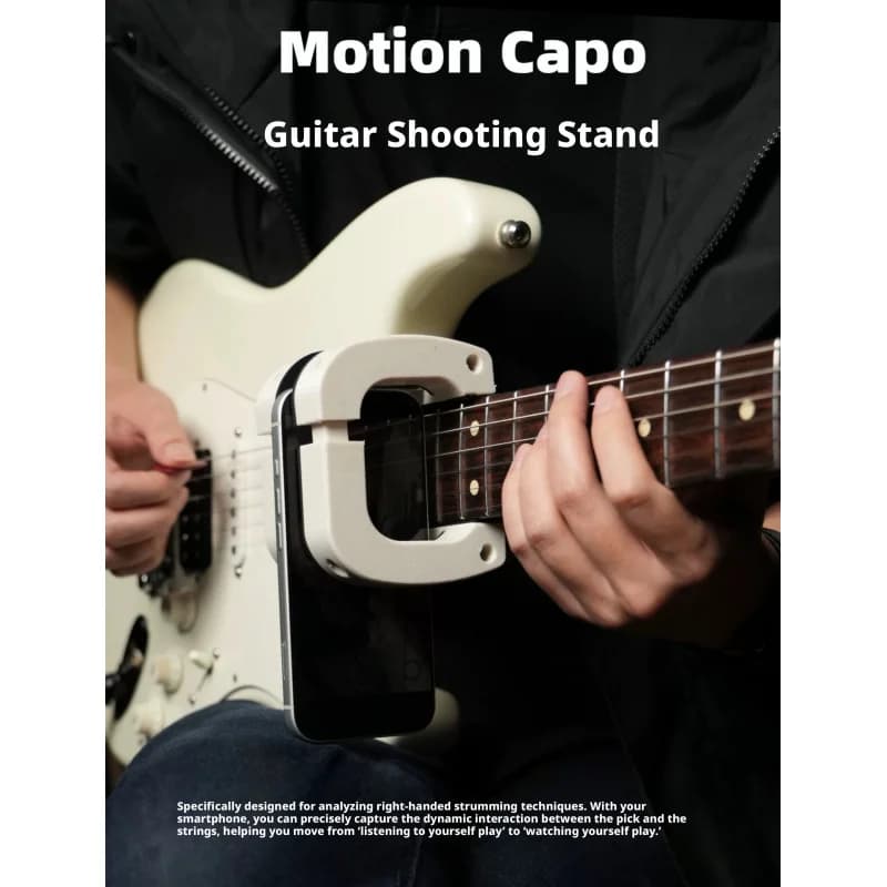 Supporto per Tastiera di Chitarra, Clip-on Regolabile per Video di Movimento del Plettro