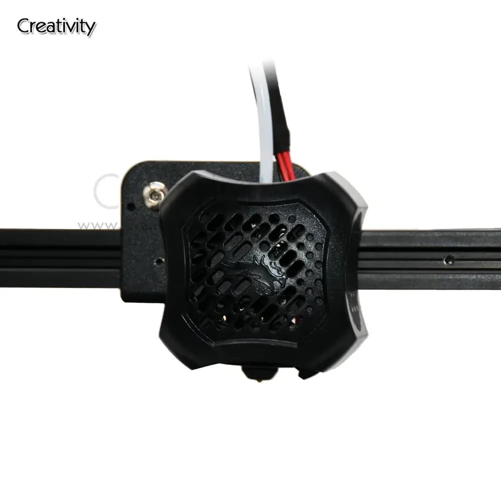 Kit Estrusore Completo Ender 3 V2 con Ventola di Raffreddamento 24V e Copertura in Silicone, Estrusore Completamente Assemblato per Parti Stampante 3D Ender-3 V2