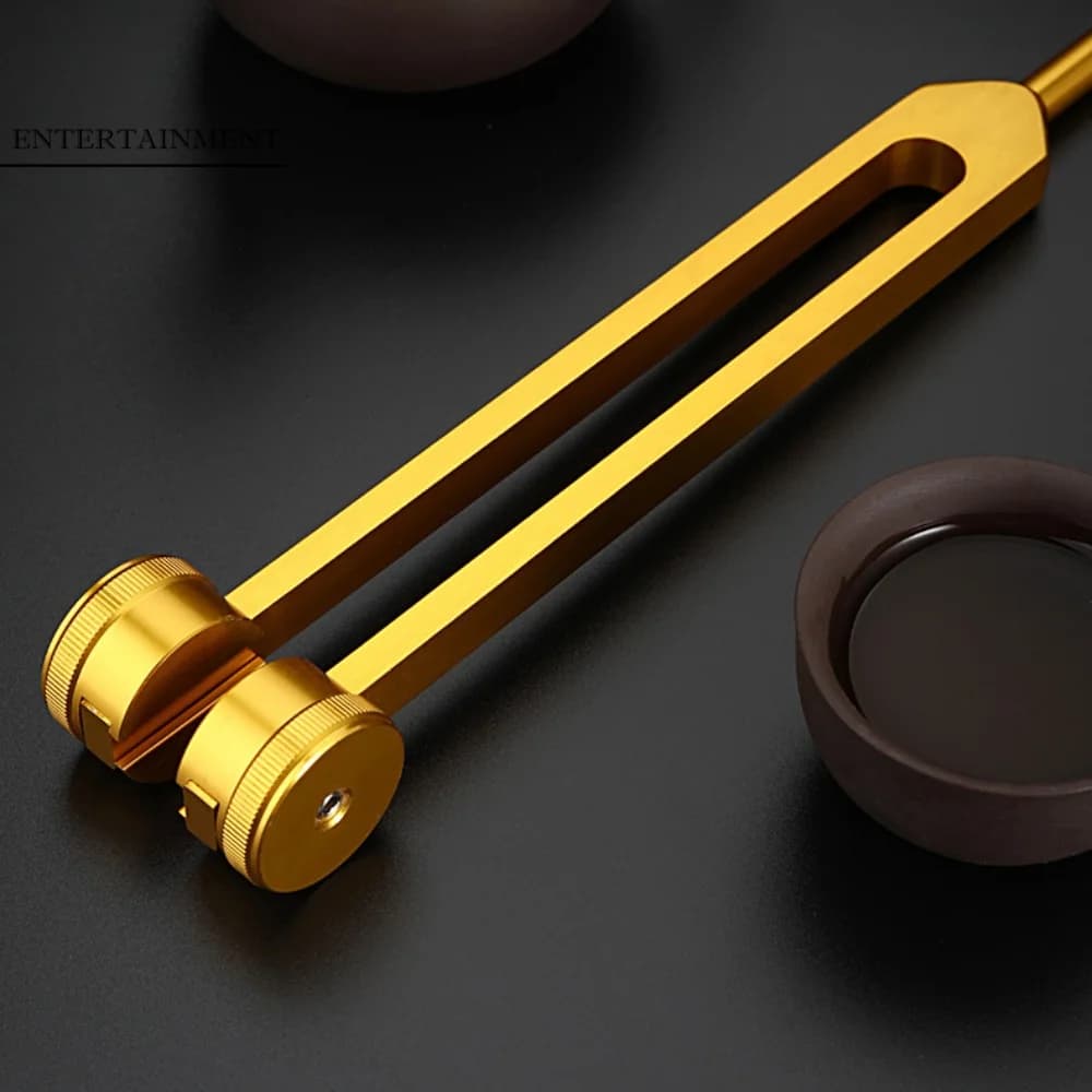 Healing Chakra 128 Hz Tuning Fork Set Sound Aluminium Alloy Bio-Acoustic Tuning Fork Adjustable Portable