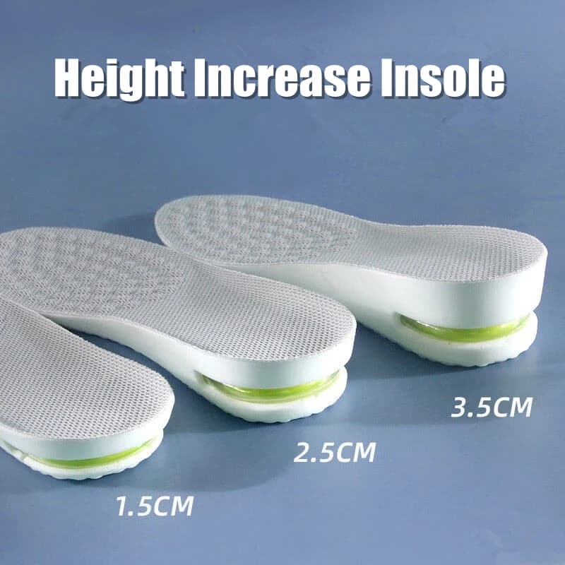 Soletta per aumento di altezza per piedi Comfort fascite plantare scarpe solette uomo donna sport ammortizzanti per scarpe 1/2 paio