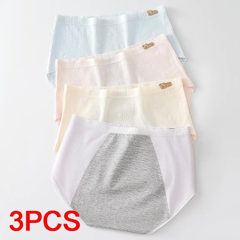 Slip da Donna Traspiranti Anti-perdita per Incontinenza, Set di Slip Triangolari in Cotone per il Ciclo Mestruale