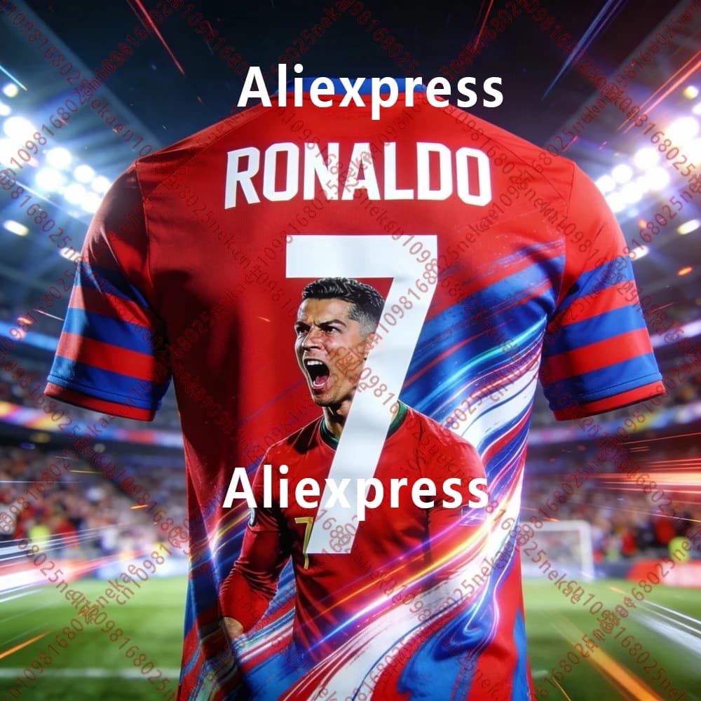 Maglia da calcio Giocatore Stampa grafica Abbigliamento da calcio da collezione dal design premium per tifosi Fanwear alla moda con visualizzazione dinamica