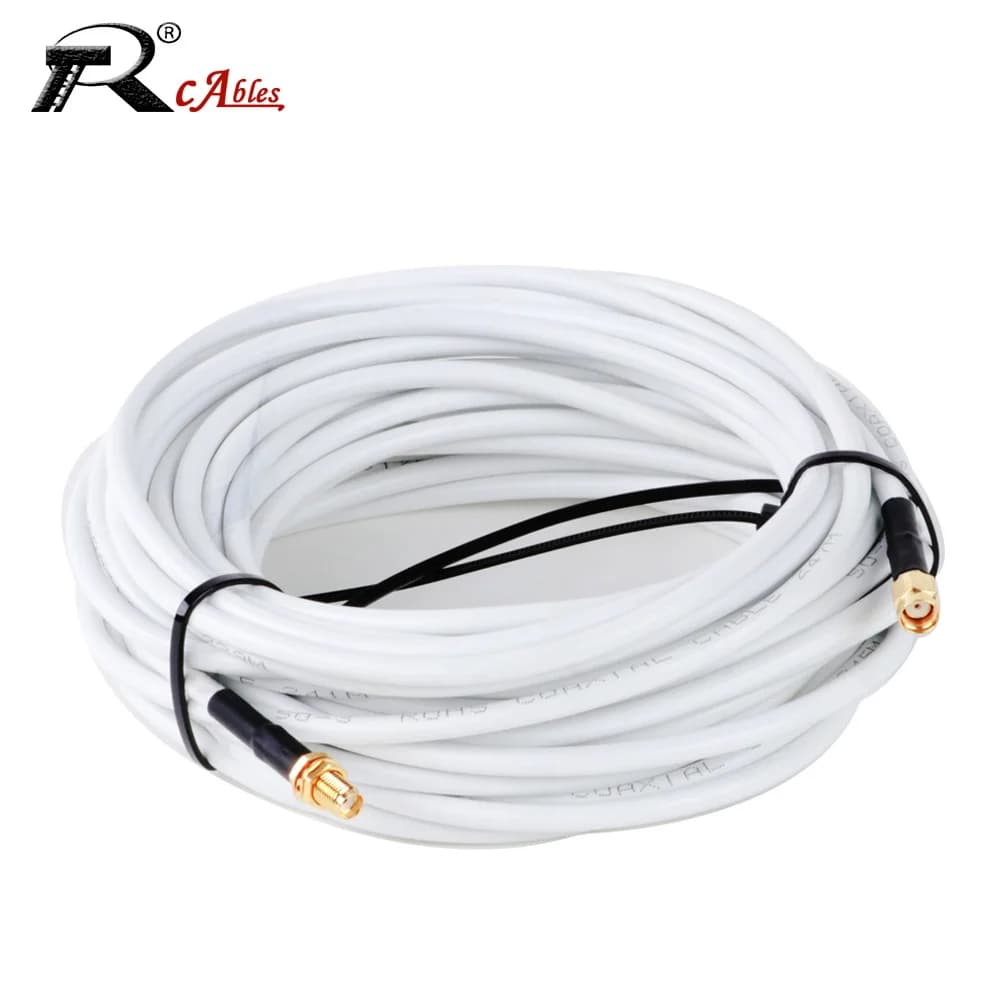 SMA Maschio a SMA Maschio RG58 50Ohm Cavo Coassiale RF Spina SMA Antenna WiFi Cavo di Prolunga Adattatore Connettore Pigtail