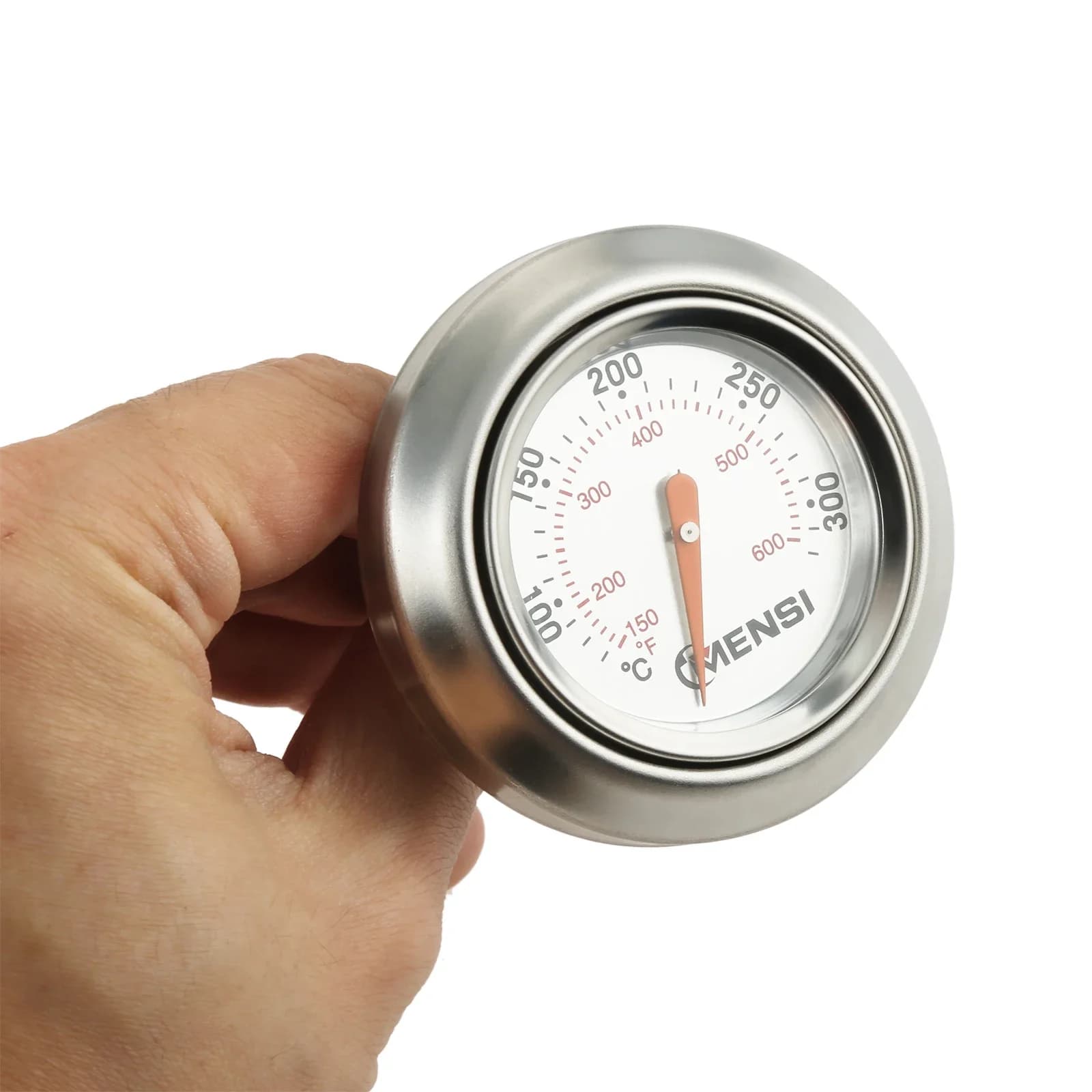 1pc BBQ Gauge Built-in cover Spare thermometer for Weber Traveller Grills Carbone Pit Wood Smoker Oven 150-600 ° F Barbecue