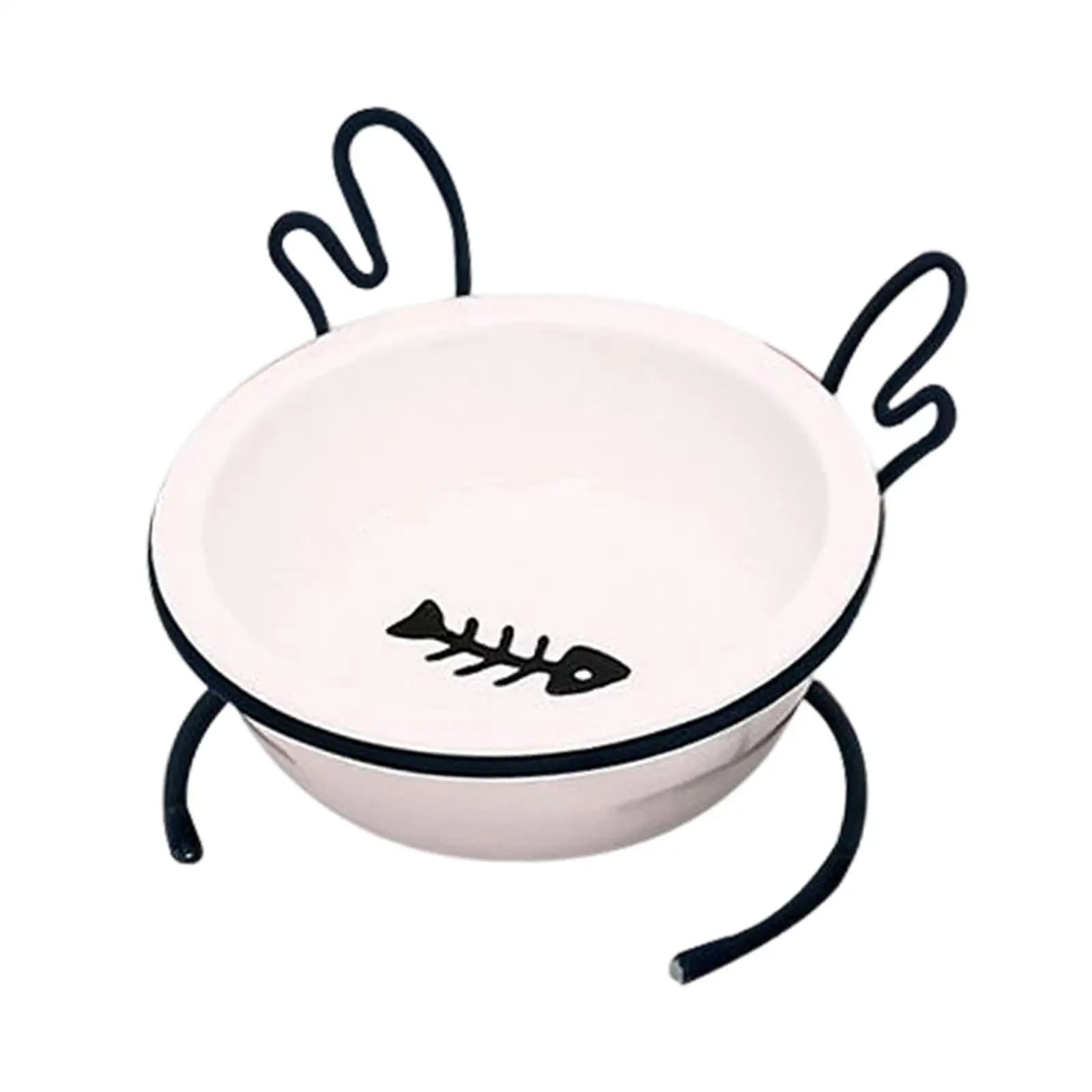 Raised Cat Food Bowl, Pet Food Bowl, Elevated Tilted Feeder Waterer Elevated Cat Food Bowl Elevated Bowls for Indoor Cats