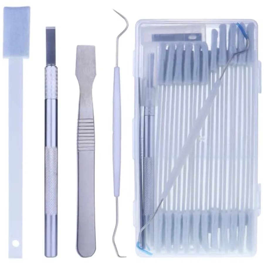 Disposable Detail Cleaning Brush for Tight Spaces, Detail Gap Crevice Cleaning Tool Set, Toilet Bowl Corner Hinge Scrubber, Sti