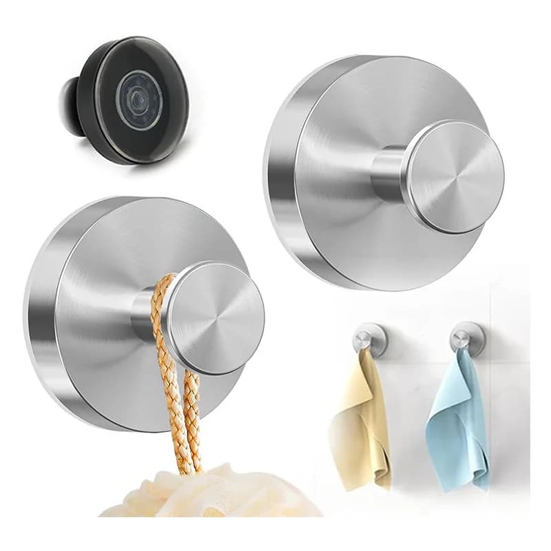 Ganci a ventosa Porta asciugamano impermeabile per accappatoio da bagno, adatto per l'organizzazione delle piastrelle dello specchio per porta in vetro della cucina del bagno