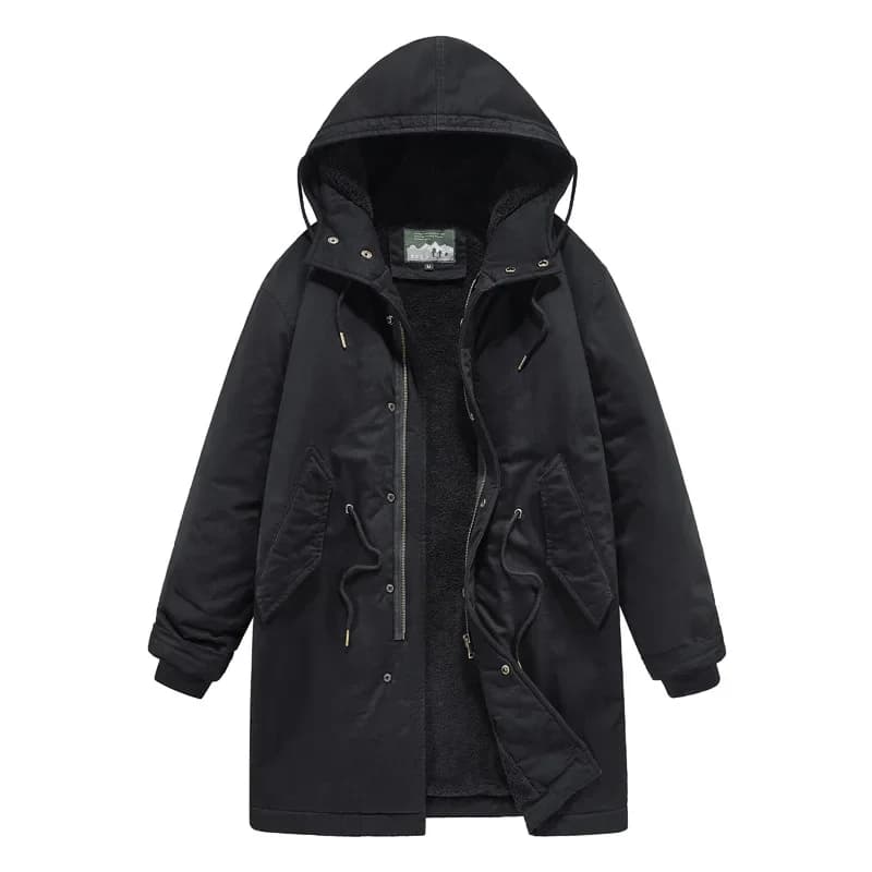 Abbigliamento maschile Giacche trapuntate Cappotti American Vintage New Fashion Uomo Tinta unita Semplice Basic Casual Trendy Allentato Parka con cappuccio