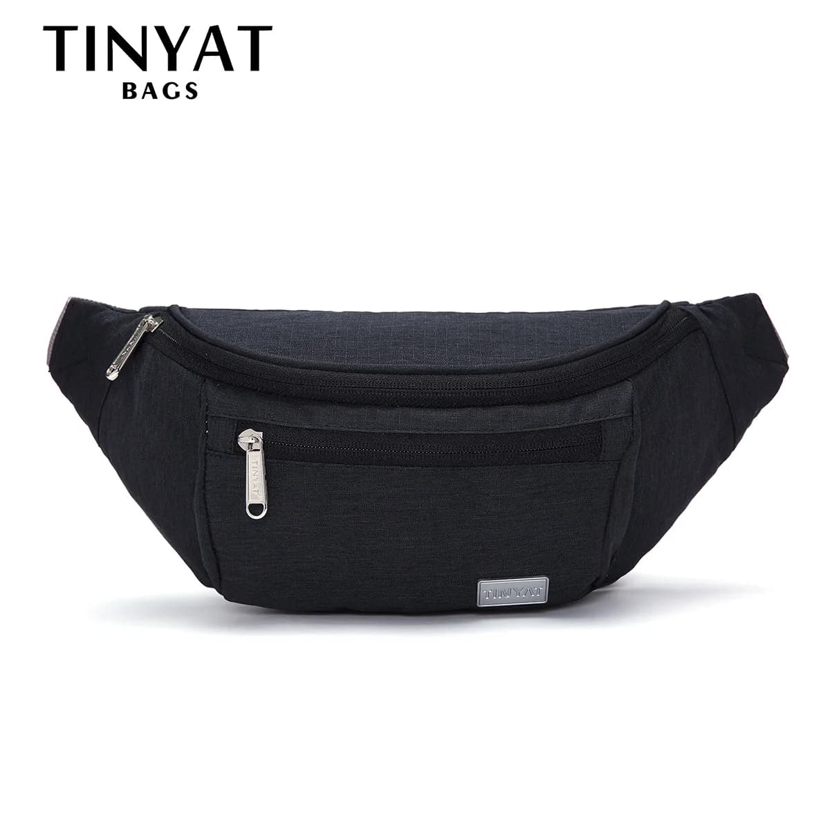 TINYAT Marsupio da viaggio per uomo Borsa da cintura per telefono Borsa da uomo Donna Borsa a tracolla in tela con tracolla Borsa a banana Borsa casual unisex