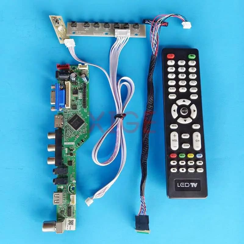 Per LP173WF1-TLB2 LP173WF1-TLC1 1920x1080 40 Pin LVDS 17.3 "TV analogica HDMI + VGA + AV + USB Kit scheda Controller Driver schermo portatile