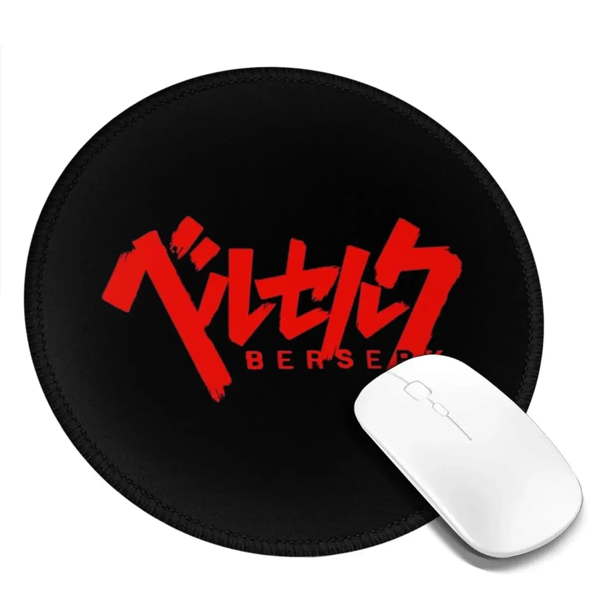 Japanese Anime Berserk Logo Round Mouse Pad Computer Keyboard Mouse Mat Gaming PC Desk Mat Office Accessories Table Mats