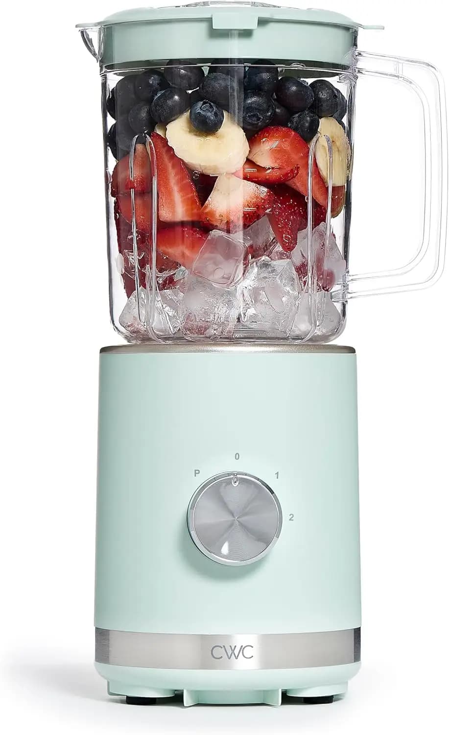300 W blender, 2 speed + pulse, 4-point stainless steel blades, 25 ounces jar, non-slip feet, sage